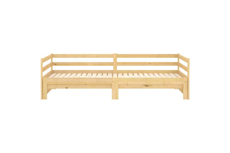 daybed med udtræk 2x(90x200 cm) massivt fyrretræ - Brun - Møbler - Sofaer - Daybed