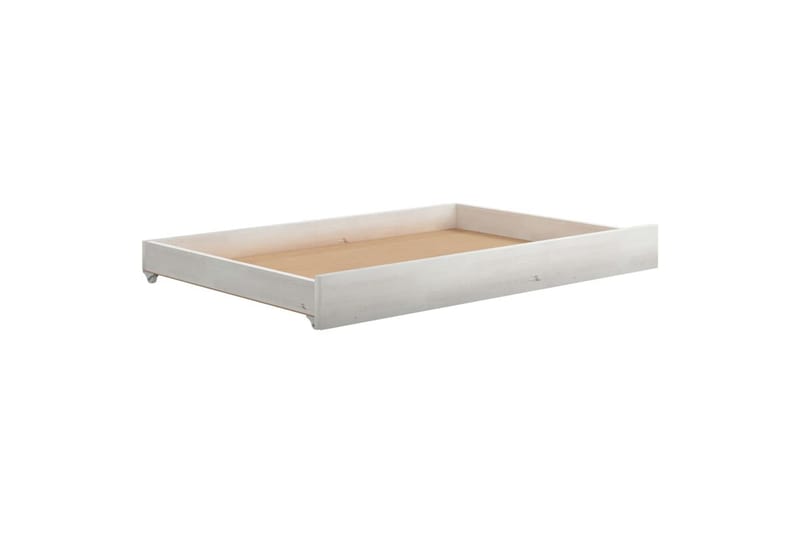 daybed med udtræk 2x(90x200) cm massivt fyrretræ hvid - Hvid - Møbler - Sofaer - Daybed