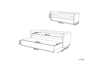 Libourne Daybed 90 | 200 cm - Grøn - Møbler - Sofaer - Daybed