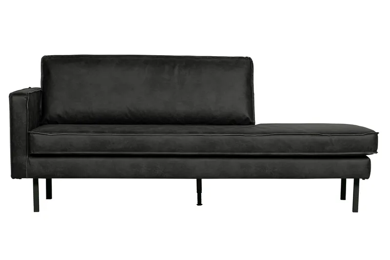 Lissbon Daybed i Læder, Sort
