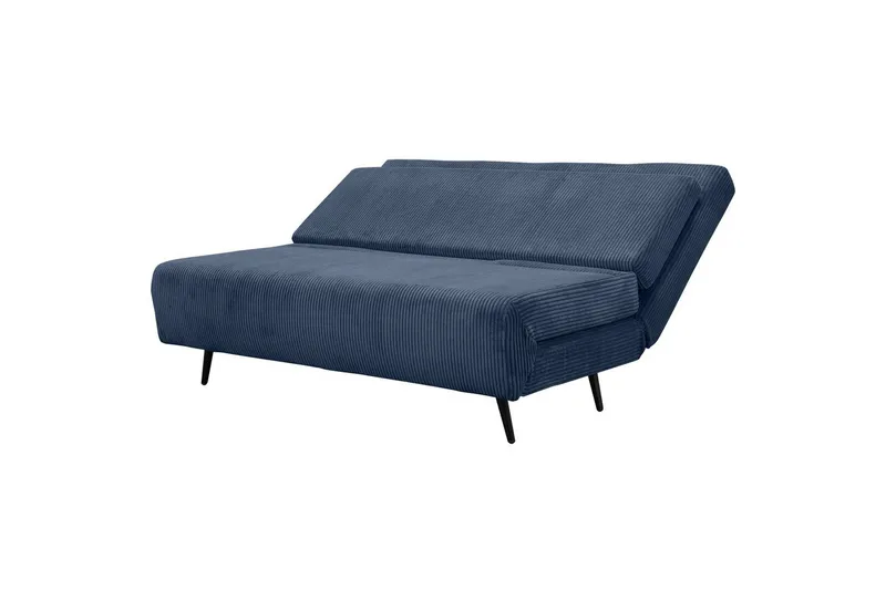 Daybed Mallory Blå, Fløjl/Metal/Træ - Blå, Fløjl/Metal/Træ - Møbler - Sofaer - Sovesofaer