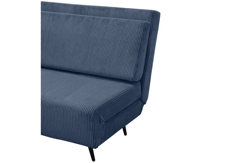 Daybed Mallory Blå, Fløjl/Metal/Træ - Blå, Fløjl/Metal/Træ - Møbler - Sofaer - Sovesofaer