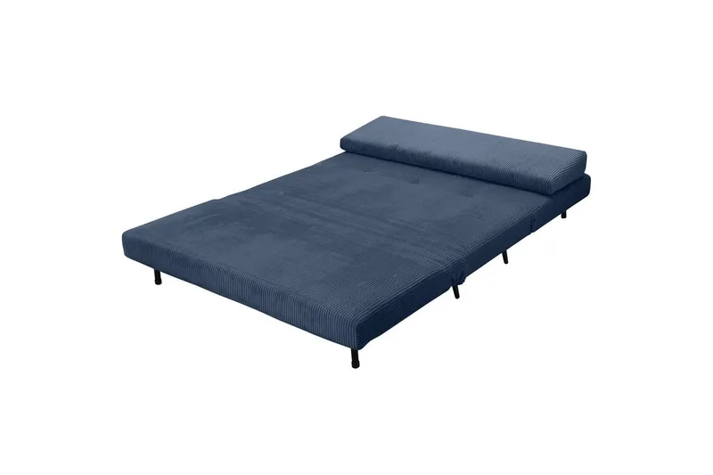 Daybed Mallory Blå, Fløjl/Metal/Træ - Blå, Fløjl/Metal/Træ - Møbler - Sofaer - Sovesofaer