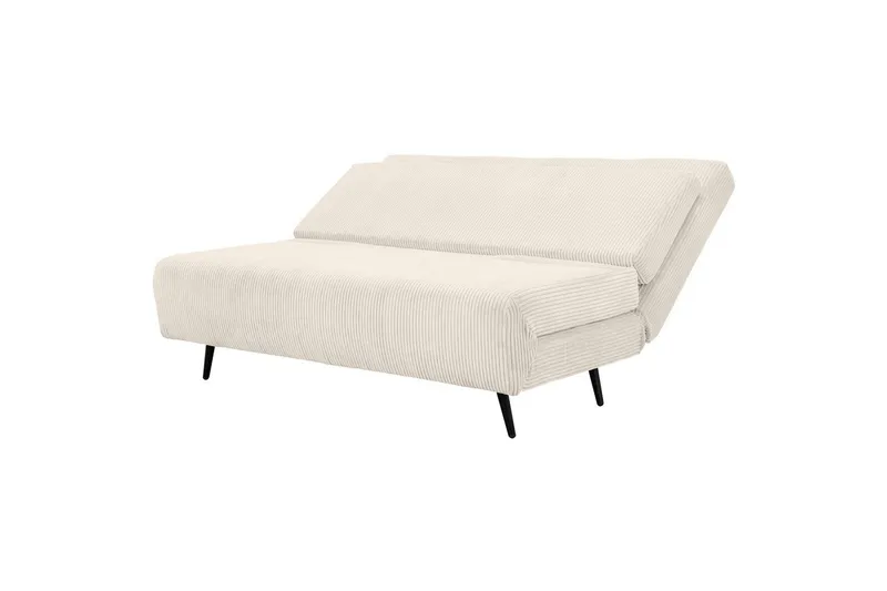 Daybed Mallory Creme, Fløjl/Metal/Træ - Creme, Fløjl/Metal/Træ - Møbler - Sofaer - Sovesofaer