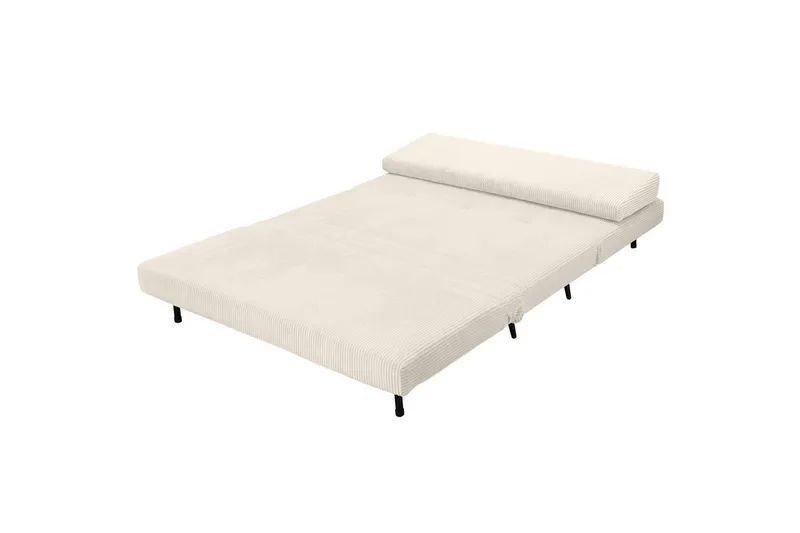 Daybed Mallory Creme, Fløjl/Metal/Træ - Creme, Fløjl/Metal/Træ - Møbler - Sofaer - Sovesofaer