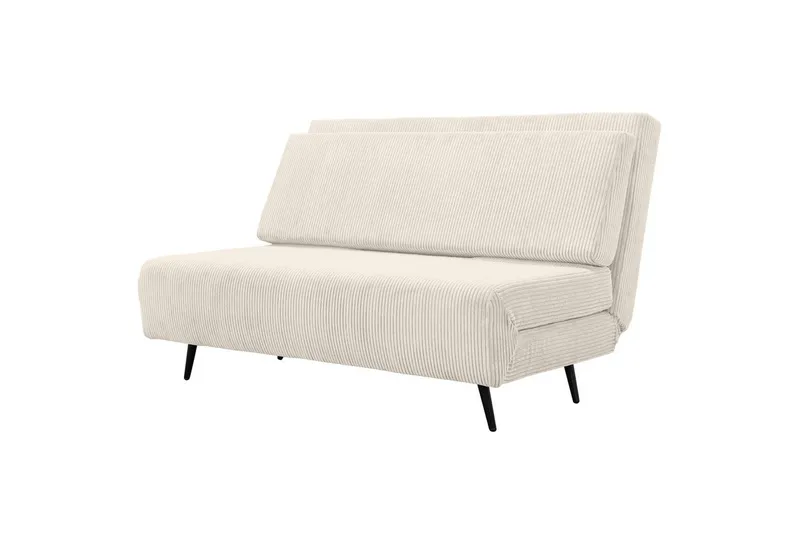 Daybed Mallory Creme, Fløjl/Metal/Træ, Creme, Fløjl/Metal/Træ