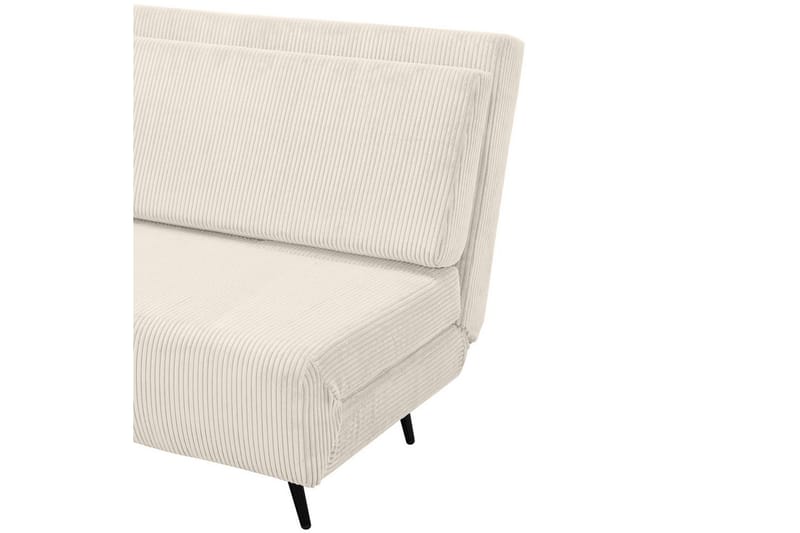 Daybed Mallory Creme, Fløjl/Metal/Træ - Creme, Fløjl/Metal/Træ - Møbler - Sofaer - Sovesofaer