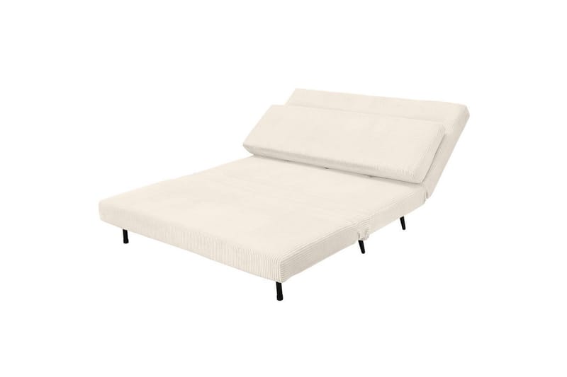 Daybed Mallory Creme, Fløjl/Metal/Træ - Creme, Fløjl/Metal/Træ - Møbler - Sofaer - Sovesofaer