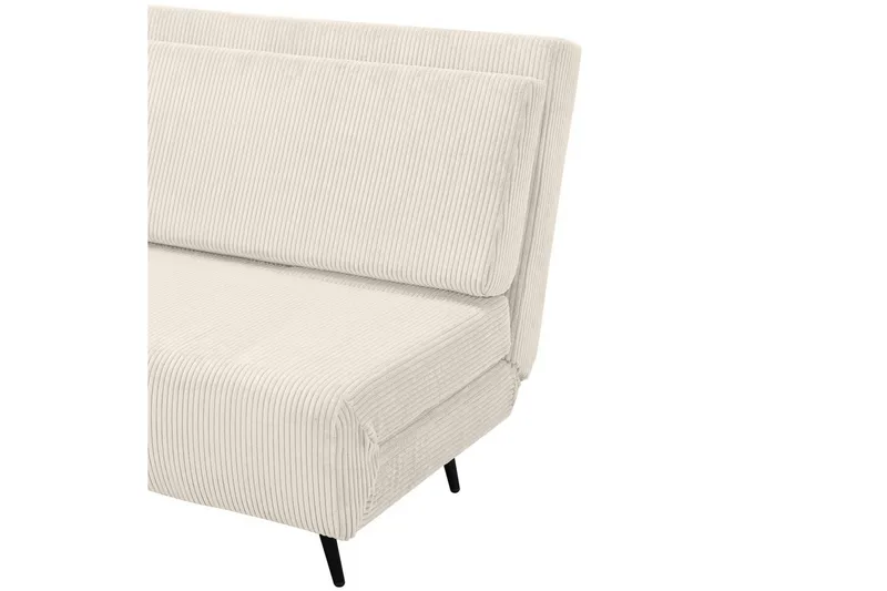 Daybed Mallory Creme, Fløjl/Metal/Træ - Creme, Fløjl/Metal/Træ - Møbler - Sofaer - Sovesofaer