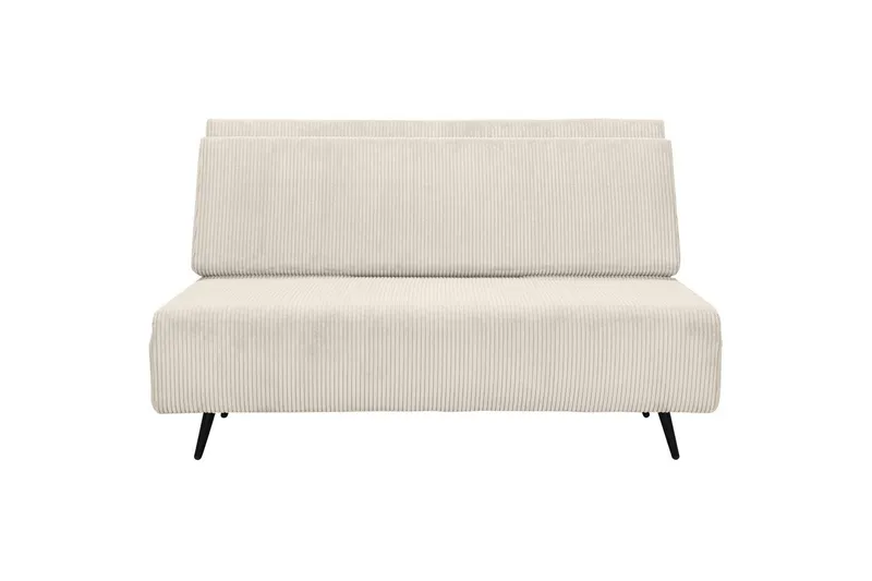 Daybed Mallory Creme, Fløjl/Metal/Træ - Creme, Fløjl/Metal/Træ - Møbler - Sofaer - Sovesofaer