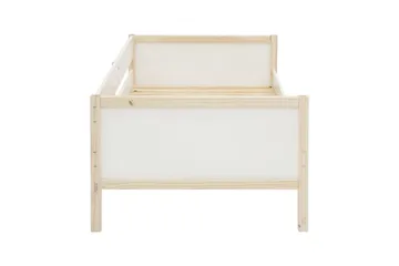 Daybeds uden ryglæn Loft24 Sovesofa Square Line Hvid,Natur - Møbler - Senge - Gæsteseng & ekstraseng - Udtrækkelig seng