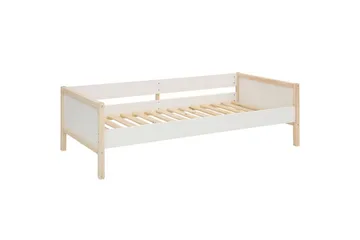 Daybeds uden ryglæn Loft24 Sovesofa Square Line Hvid,Natur - Møbler - Senge - Gæsteseng & ekstraseng - Udtrækkelig seng