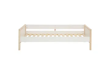 Daybeds uden ryglæn Loft24 Sovesofa Square Line Hvid,Natur - Møbler - Senge - Gæsteseng & ekstraseng - Udtrækkelig seng