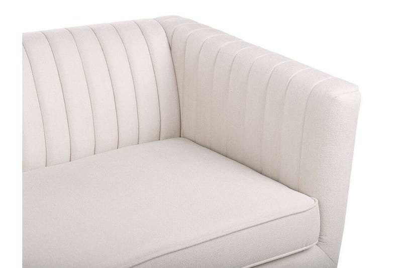 Daymian Sofa 3-personers - Beige/Mørkt træ - Møbler - Sofaer - 3 personers sofa