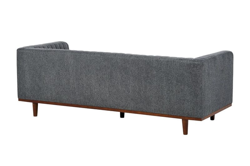 Daymian Sofa 3-personers - Grå/Mørkt træ - Møbler - Sofaer - 3 personers sofa