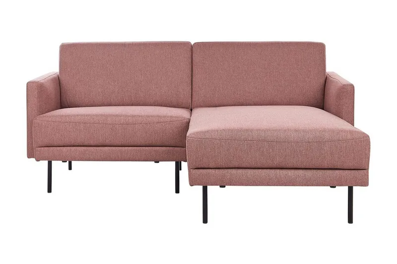 Deajna Hjørnesofa 2-personers, Rosa/Brun/Sort