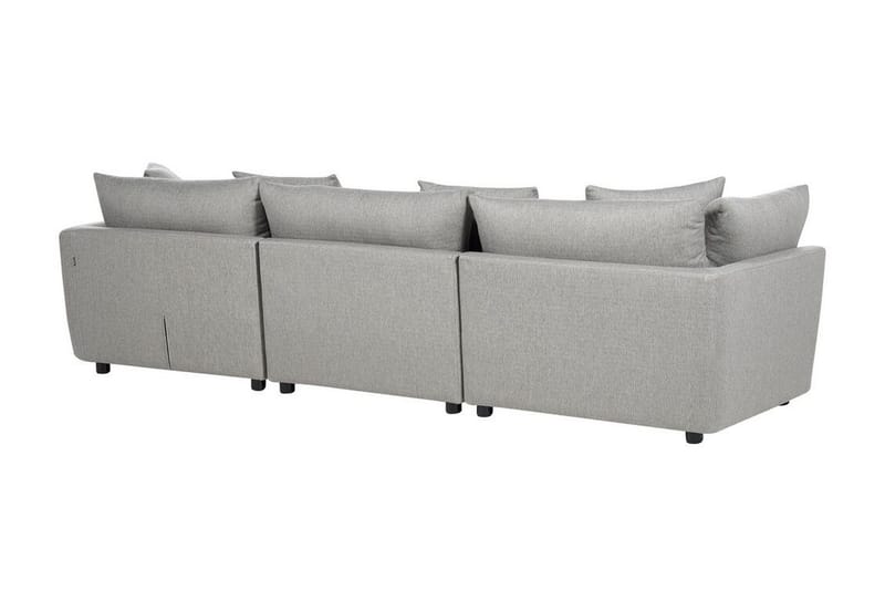 Delisha Sofa 3-personers - Grå/Sort - Møbler - Sofaer - Lædersofaer