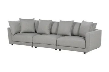 Delisha Sofa 3-personers - Grå/Sort - Møbler - Sofaer - 3 personers sofa
