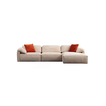 Derebasi 4-personers Hjørnesofa - Cremehvid - Møbler - Sofaer - Sofa med chaiselong