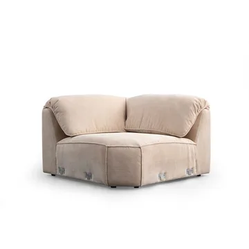 Derebasi 6-personers Hjørnesofa Tv å Hörn - Cremehvid - Møbler - Sofaer - Hjørnesofa