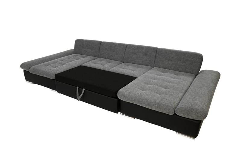 Dewitt Sovesofa Dobbelt Chaiselong 4-Personers - Grøn - Møbler - Sofaer - Sovesofaer