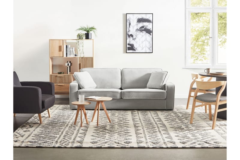 Dolund Sofa 3-personers - Sort/Grå - Møbler - Sofaer - 3 personers sofa