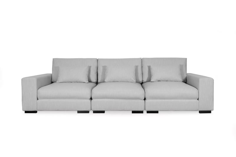 Dubai 3-Pers. sofa - Lysegrå - 3 personers sofa