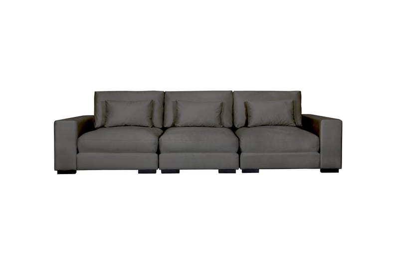 Dubai 3-Pers. sofa Velour, Mørkegrå