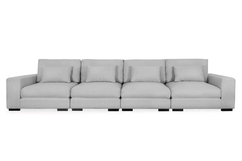 Dubai 4-Pers. sofa - Lysegrå - 4 personers sofa