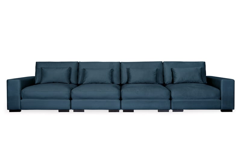 Dubai 4-Pers. sofa Velour, Blå