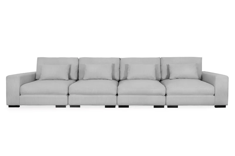 Dubai 4-Pers. sofa, Lysegrå