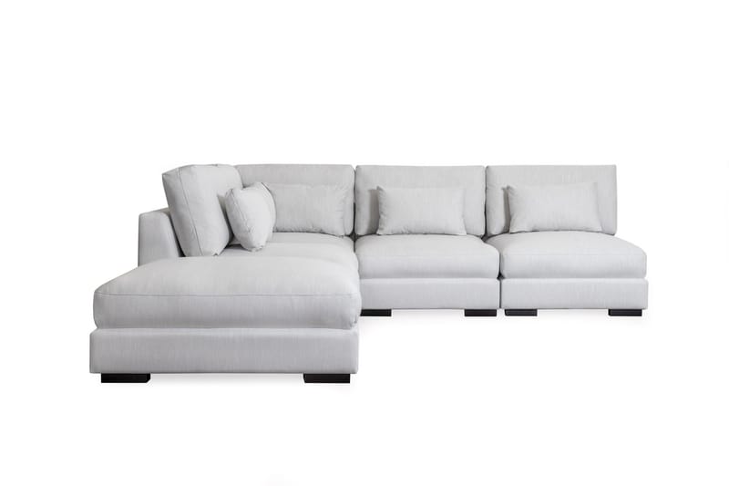 Dubai Chaiselongsofa Højre - Beige - Sofa med chaiselong - 4 personers sofa med chaiselong