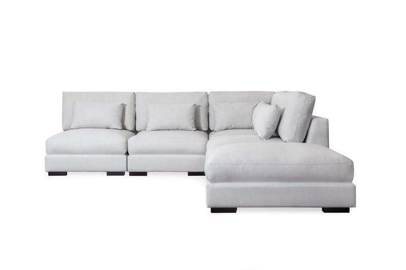 Dubai Chaiselongsofa Venstre - Beige - Sofa med chaiselong - 4 personers sofa med chaiselong