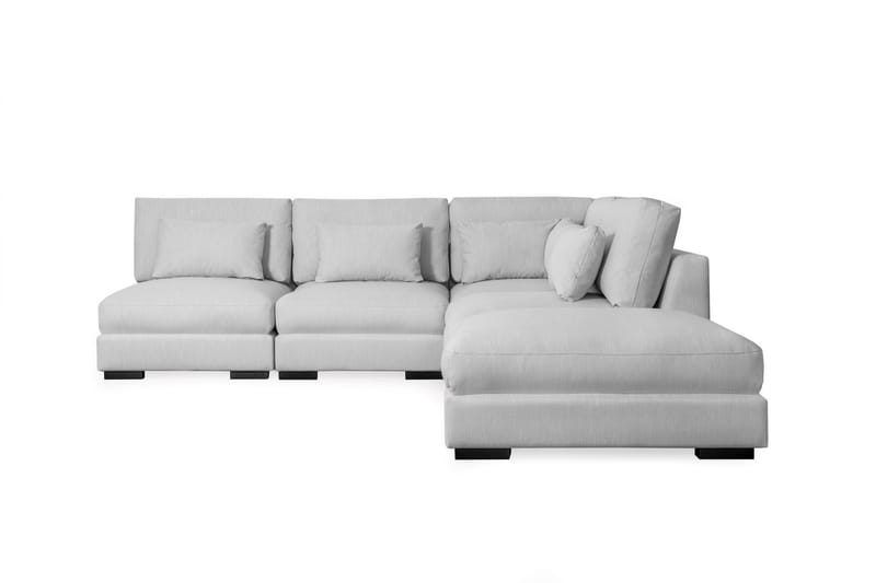 Dubai Chaiselongsofa Venstre - Lysegrå - Sofa med chaiselong - 4 personers sofa med chaiselong