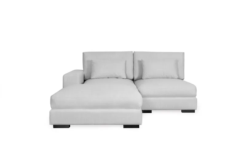 Dubai Chaiselongsofa Venstre - Lysegrå - Møbler - Sofaer - Modulsofaer - Komplet modulsofa