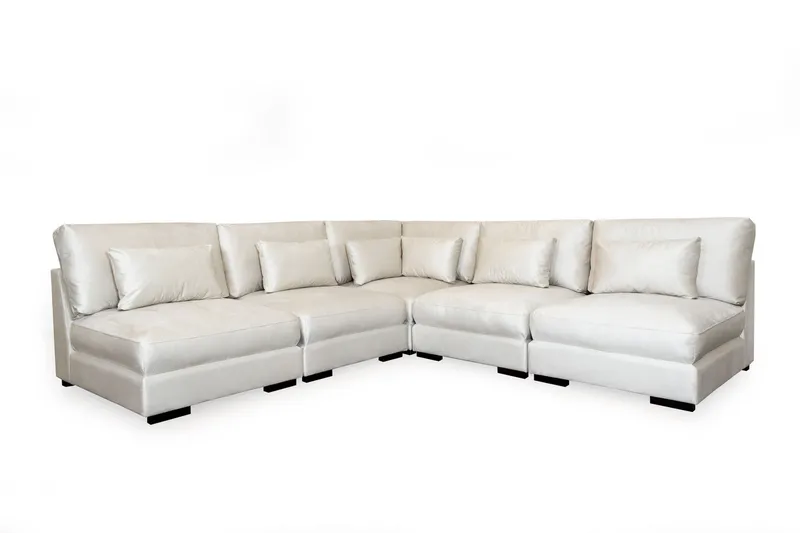 Dubai hjørnesofa ekstra dyb, hvid