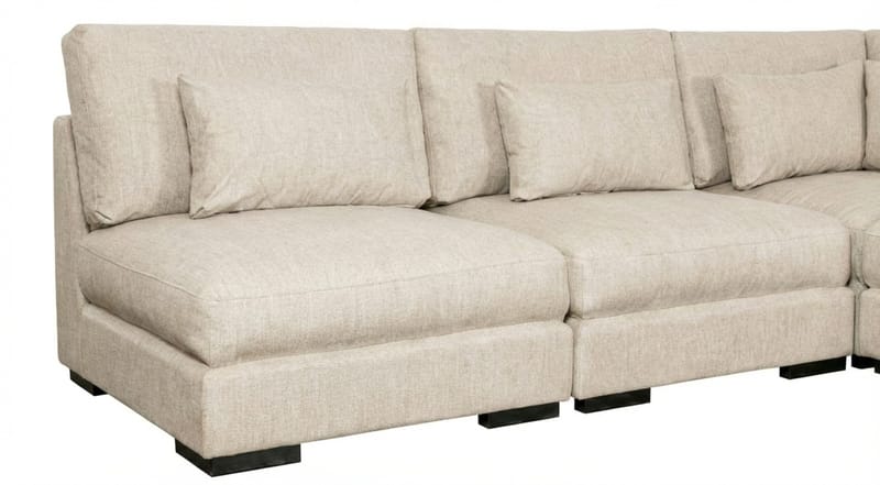 Dubai hjørnesofa ekstra dyb i Chenille - Beige - Møbler - Sofaer - Hjørnesofa