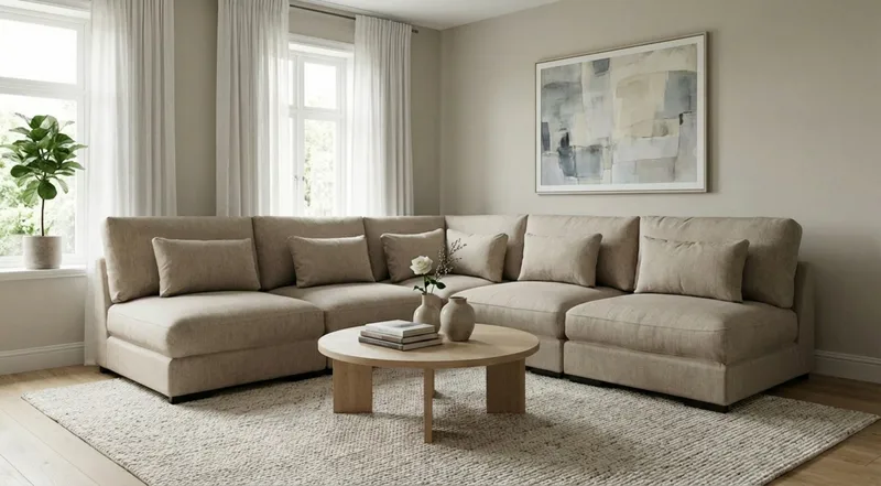 Dubai hjørnesofa ekstra dyb i Chenille - Brun - Møbler - Sofaer - Hjørnesofa