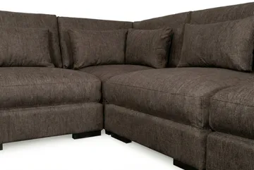 Dubai hjørnesofa ekstra dyb i Chenille - Mørkebrun - Møbler - Sofaer - Hjørnesofa