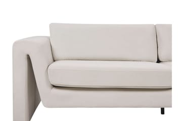 Durran Sofa 3-personers - Beige/Sort - Møbler - Sofaer - Velour sofaer