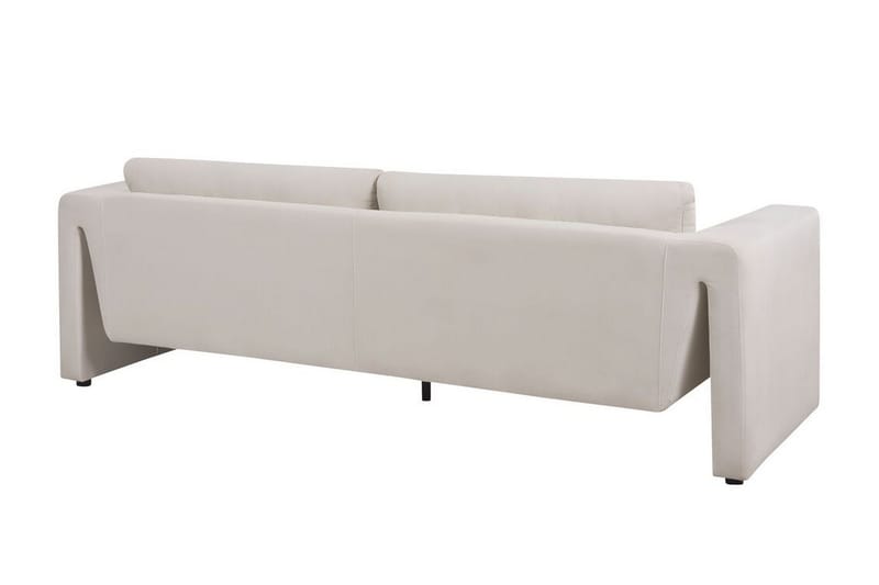Durran Sofa 3-personers - Beige/Sort - Møbler - Sofaer - Velour sofaer
