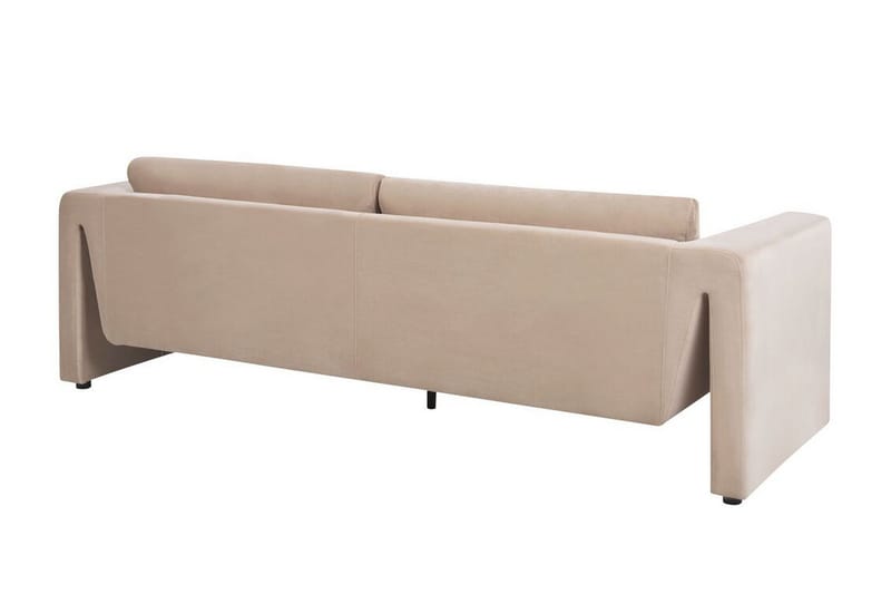 Durran Sofa 3-personers - Beige/Sort - Møbler - Sofaer - Velour sofaer