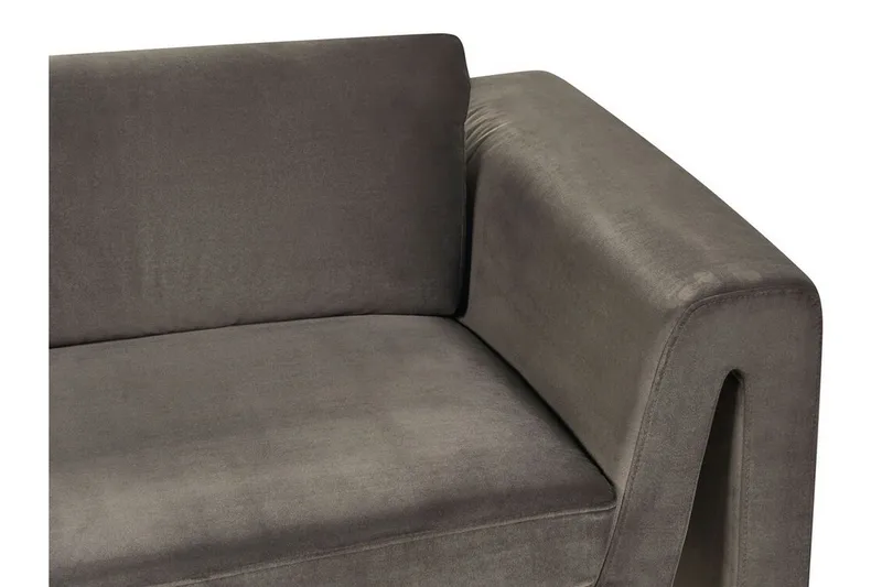 Durran Sofa 3-personers - Grå/Sort - Møbler - Sofaer - Velour sofaer