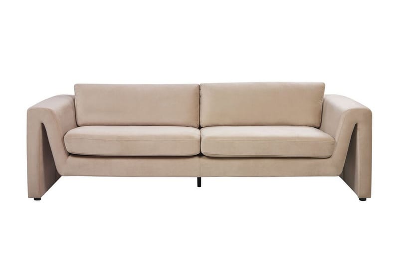 Durran Sofa 3-personers, Beige/Sort