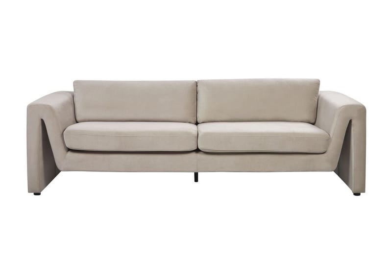 Durran Sofa 3-personers, Taupe/Sort