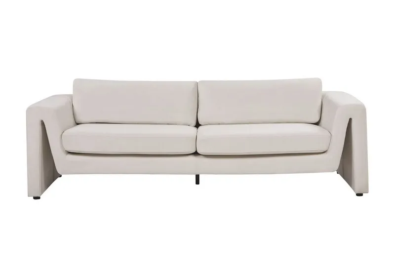 Durran Sofa 3-personers, Beige/Sort