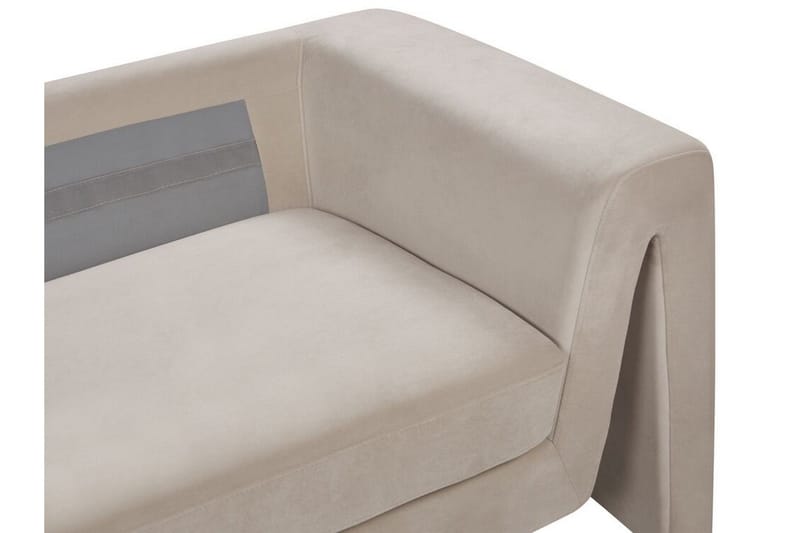 Durran Sofa 3-personers - Taupe/Sort - Møbler - Sofaer - Velour sofaer