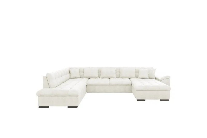 Dynir Sofa med Chaiselong og Divan 4-personers - Hvid - Møbler - Sofaer - U Sofa