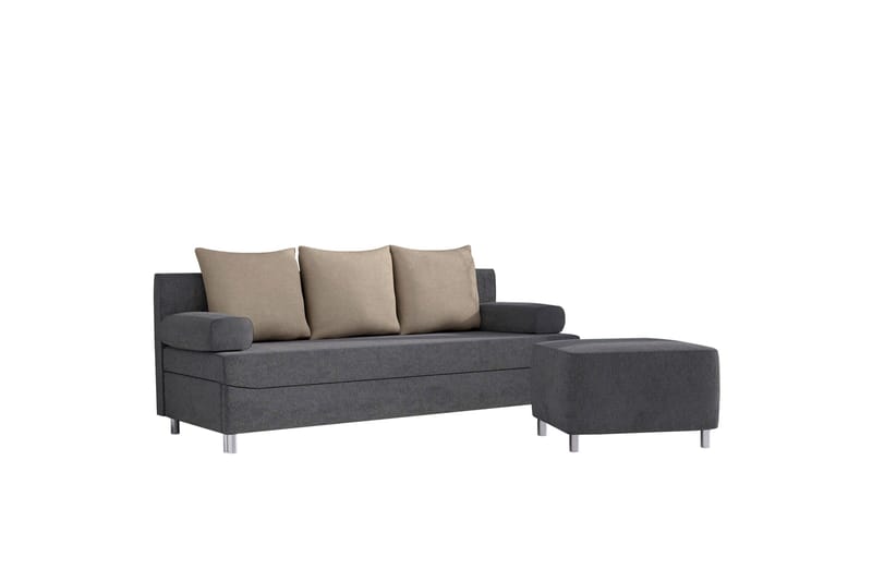Eifion Sovesofa 3-personers - Mørkegrå - Møbler - Sofaer - Sovesofaer