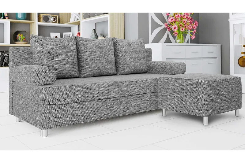 Eifion Sovesofa 3-personers - Grå - Møbler - Sofaer - Sovesofaer